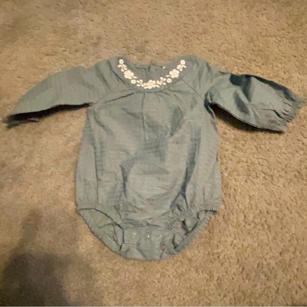 Kids One Piece with Floral Embroidery